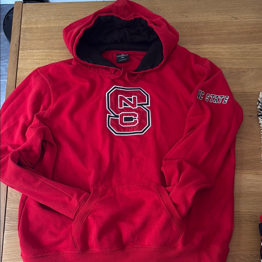 Red NC State Men's Hoodie